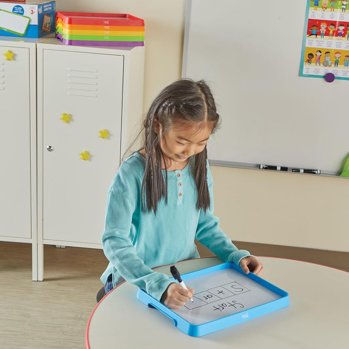 Magnetic Dry Erase Activity Trays, Stackable Trays for Classroom, Magnetic Letter Trays, White Boards for Kids, Science of Reading Classroom Materials, Teacher Classroom Supplies