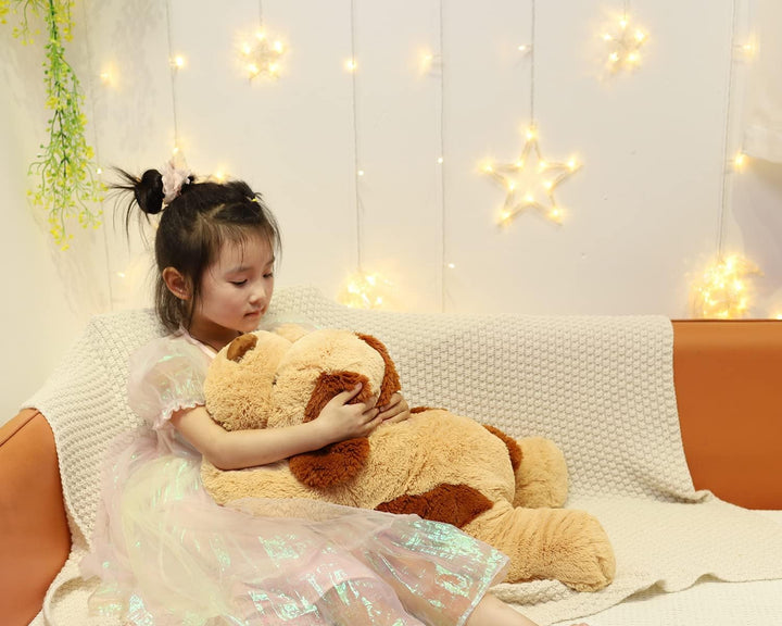 26.8 Inch 5 Lbs Dog Weighted Stuffed Animals, Large Weighted Plush Animal, Cute Plush Toy Pillow, Gifts for Adults, Kids, Boys and Girls