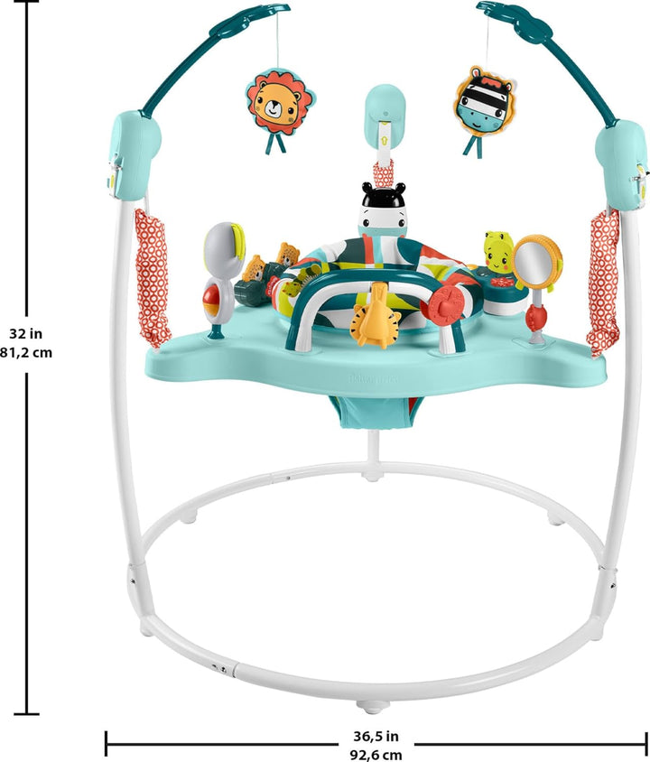 Baby Bouncer Colorful Corners Jumperoo Activity Center with Music Lights Sounds & Developmental Toys