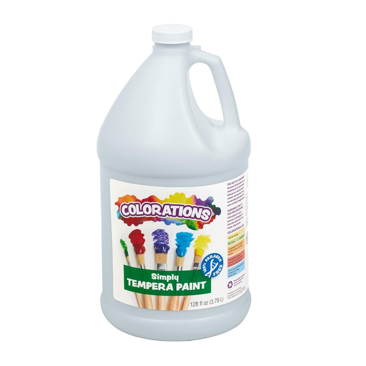 Simply Tempera Paint, 11 Gallon Set in Vibrant Colors, Matte Finish, Classroom Supplies, Non Toxic, School, Craft, Art Supply Set, Stock up on Bulk Paints for School