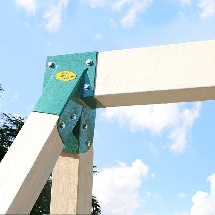 A-Frame 2 Brackets Swing Set Bracket with Mounting Hardware (Green)