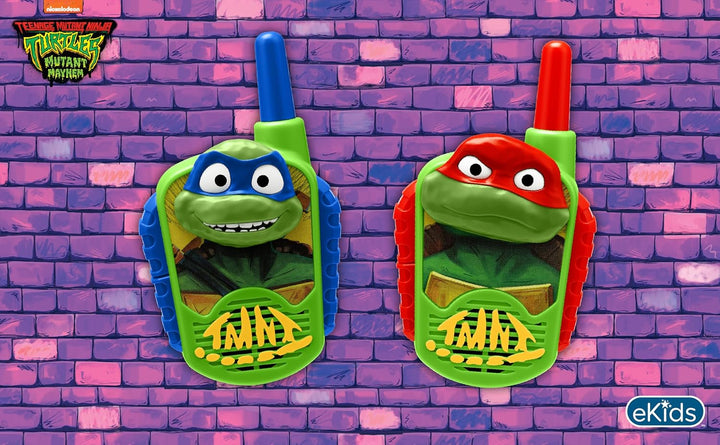 Teenage Mutant Ninja Turtles Toy Walkie Talkies for Kids, Static Free Indoor and Outdoor Toys for Boys, Designed for Fans of Ninja Turtles Toys