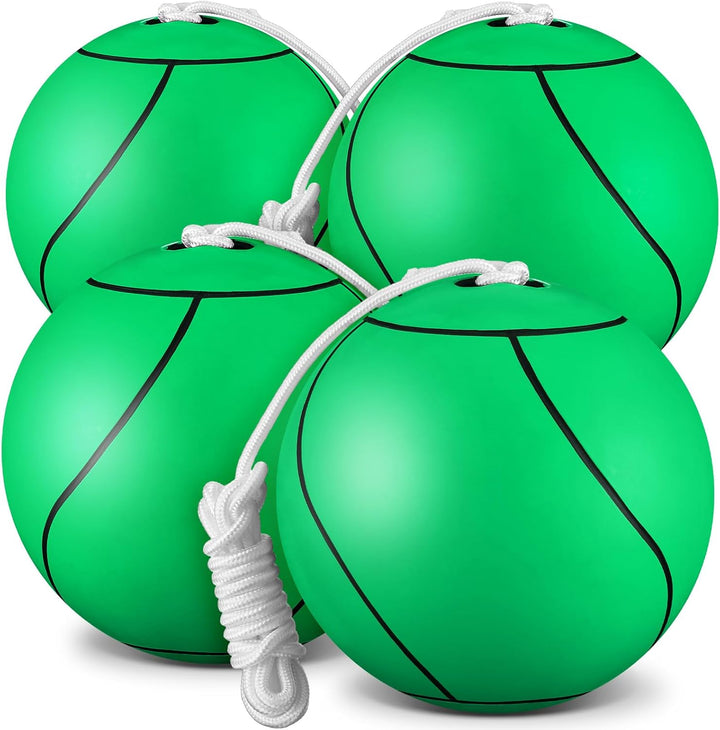 Tetherball Soft Tether Balls and Rope Set Game Replacement Tetherball Set Rubber Tether Ball Equipment for Kids Adults Indoor Outdoor Playground Yard Backyard Play
