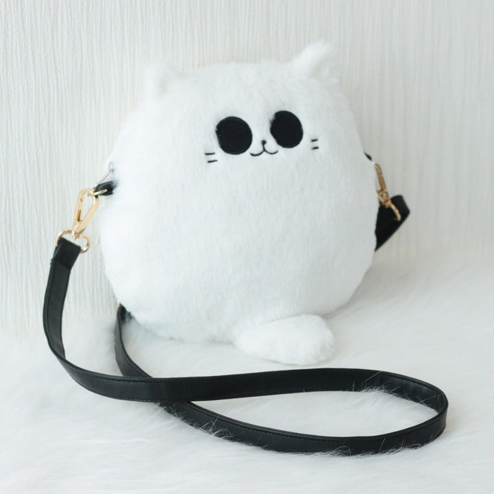 8Inch/20Cm Gojocat Plush Bag - Anime Crossbody Plush Purse Stuffed Animal Cat Shoulder Bag Collectible Gift for Anime Fans