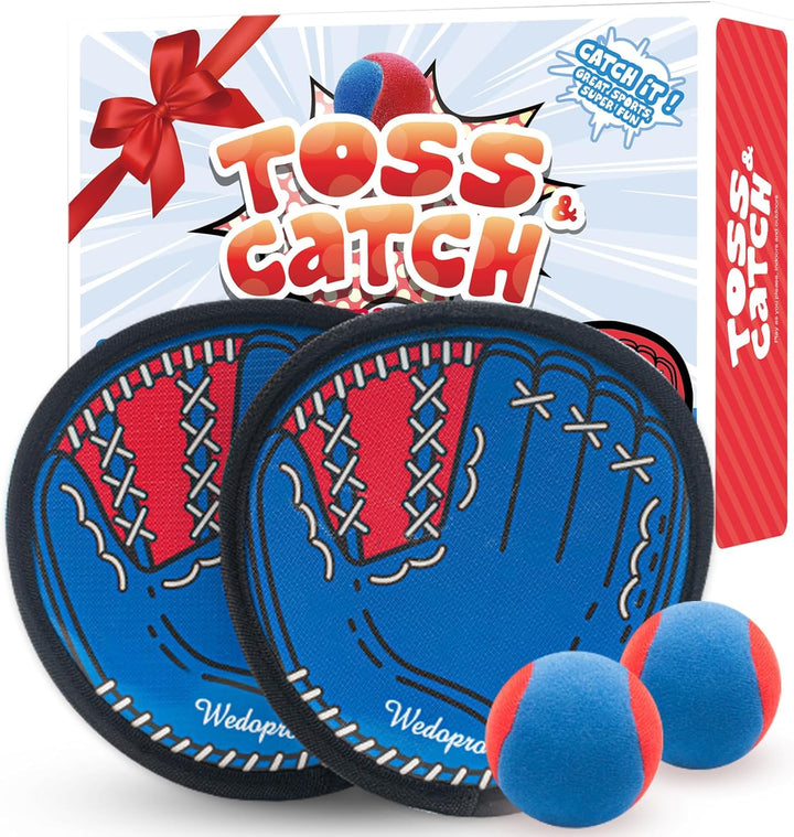Toss and Catch Ball Game, Kids Toddler Baseball Glove & Catch Ball Toys, Kids Outdoor Games for Family, Toys for Beach Pool Yard Outside, Birthday Gift for Ages 3 4 5 6 7 8-12 Year Old Boys Girls