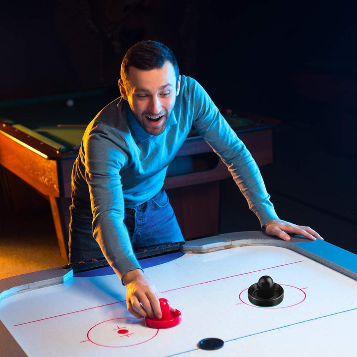 Air Hockey Accessories - Pushers, Pucks & Paddles (4 Pushers, 8 Red Pucks, 8 Green Pads)