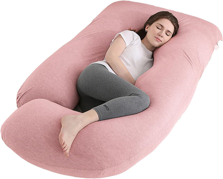 Pregnancy Pillow J-Shaped Full Body Pillow, 59 Inch with Velvet Cover Easy to Remove and Wash, Support Pregnant Women'S Backs Legs and HIPS, Improve Sleep,Pregnancy Pillow for Women ，Gray