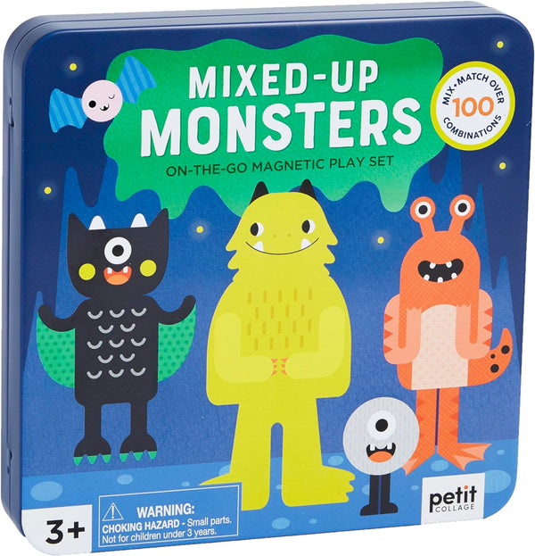 Magnetic Play Set, Monsters – Mix & Match Magnetic Game Board, Ideal for Ages 3+ – Includes 2 Magnetic Scenes and over 25 Magnet Pieces, Ideal Travel Activity for Kids