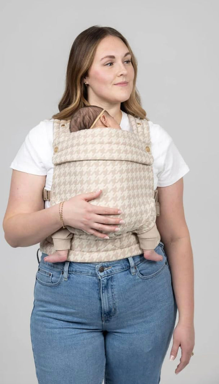 Monarch Ergonomic Baby Carrier – Premium Cotton Soft Structured Newborn to Toddler Carrier with Hip-Healthy Design, 3 Carry Positions (7-35Lbs), Lightweight & Breathable, (Houndstooth)