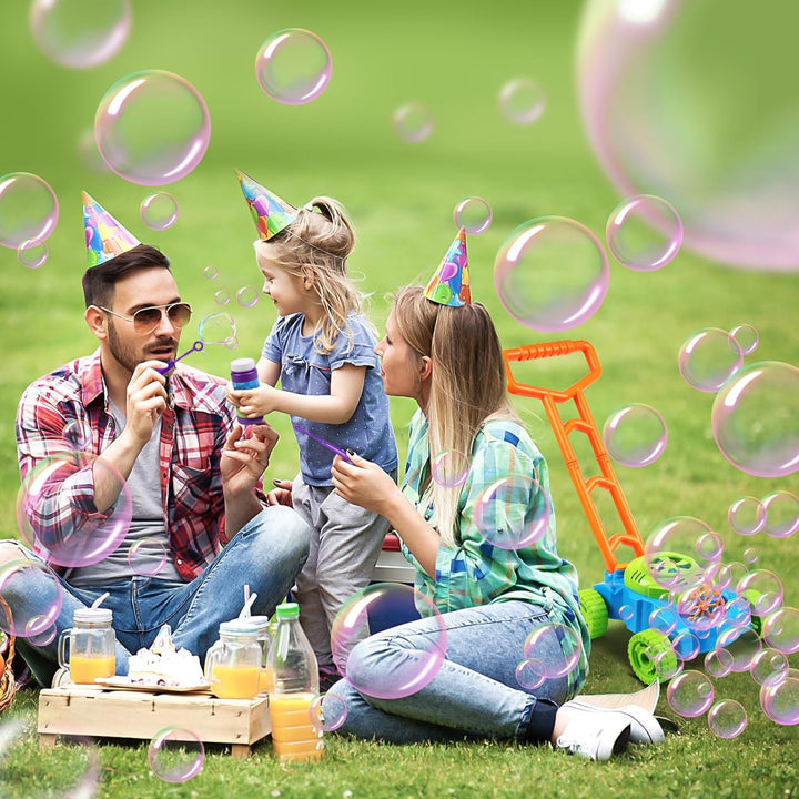 Bubble Lawn Mower for Toddlers 1-3, Outdoor Bubble Blower Machine for 1 Year Old Boys Toy Gifts, Kids Push Summer outside Garden Toys, Halloween Birthday Gifts for Preschool Baby Boys Age 1 2 3