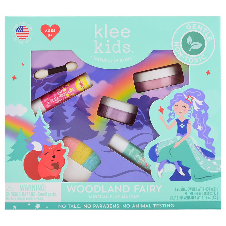Luna Star Klee Kids Play Makeup Kit. Gentle and Non-Toxic. Kid-Friendly. Made in USA. (Pom Pom Fairy)