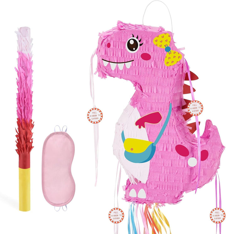 Unicorn Piñata - Unicorn Party Supplies Piñata Bundle with Blindfold and Bat for Girls Kids Rainbow Unicorn Theme Birthday Party Game Decorations (15.7" X 12.2" X 3.1")
