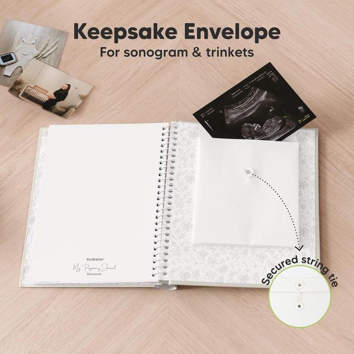 Pregnancy Journal, Pregnancy Announcements - 80 Pages Hard Cover Baby Books for Mom to Be Gift, Baby Memory Book Keepsake, Gender Reveal Gifts for New Moms, Shower & Registry (Clay)
