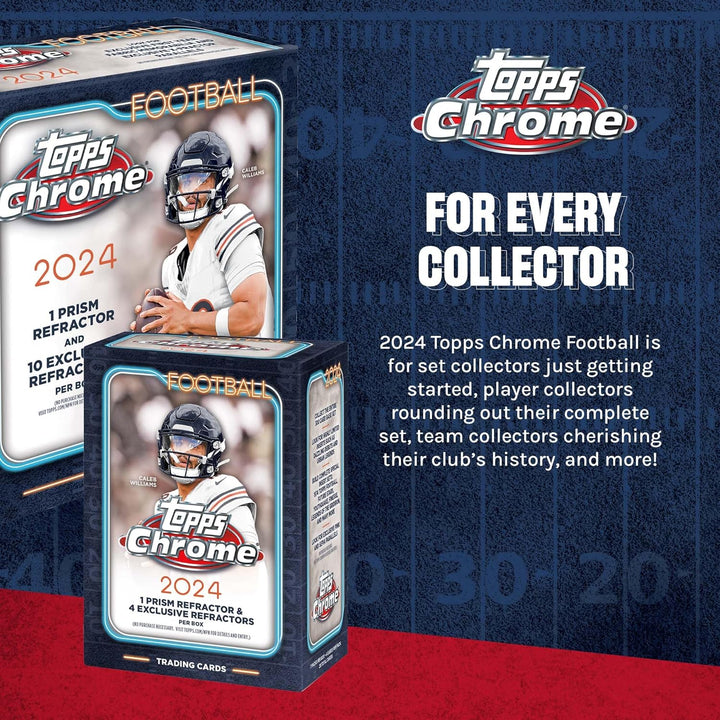 2024  Chrome Football Cards Factory Sealed Value Box