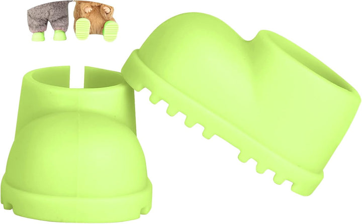 Doll Shoes for 17Cm Doll, Cute Mini Shoes Accessories for 17Cm Dolls Sitting Standing Series, Silicone Doll Rain Shoes Boots(1 Pair Black, No Doll)