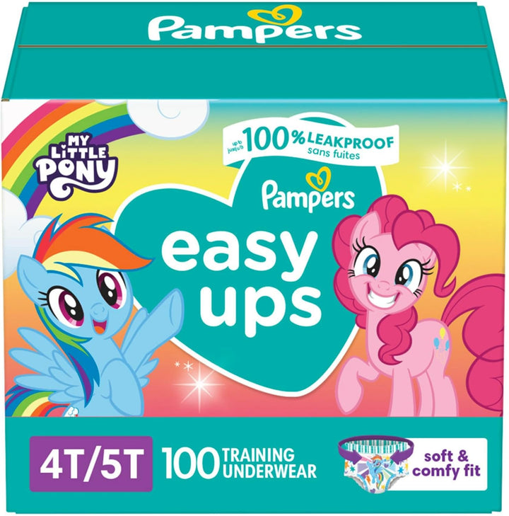 Training Pants - Easy Ups Girls & Boys - Size 3T-4T, 124 Count, My Little Pony Potty Underwear (Packaging May Vary)