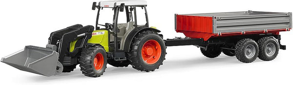 02112 CLAAS Nectis 267 F Farm and Construction Tractor with Frontloader and Tipping Trailer