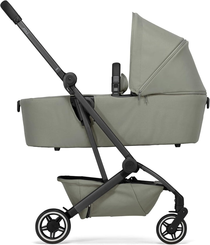 AER+ Carrycot for Newborn (0-6 Months) - One-Hand Foldable Cot - Breathable Mattress - Lightweight Stroller Bassinet for Baby (Up to 20Lbs)- Extended Sunhood - Water-Repellent (Sage Green)