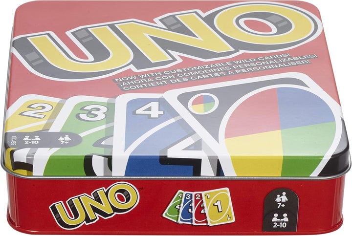 UNO Card Game in a Collectible Storage Tin for Kids, Adults, Families, Parties & Travel, 2 to 10 Players (Amazon Exclusive) (Amazon Exclusive)