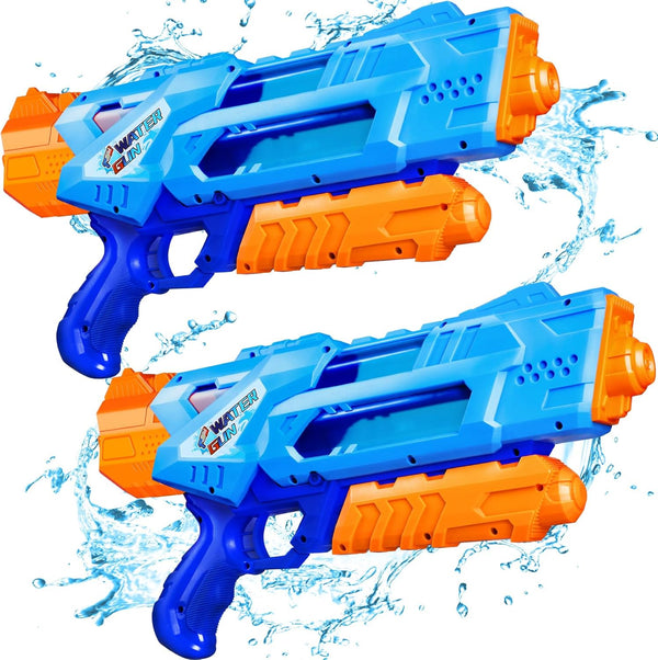 Super Water Guns for Kids Adults - 2 Pack Super Water Soaker 1200Cc Squirt Guns with Excellent Range - Ideas Gift Toys for Summer Outdoor Swimming Pool Beach Sand Water Fighting Play