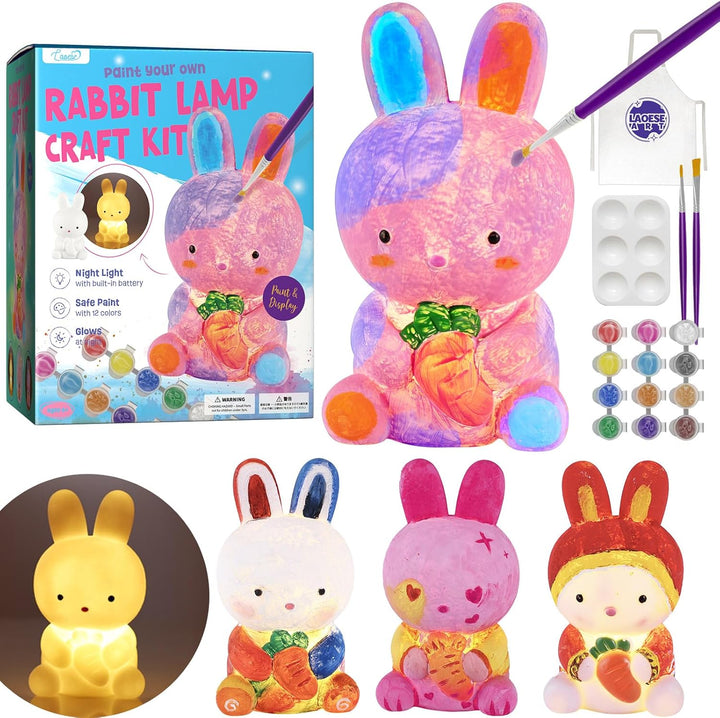 Paint Your Own Cat Lamp Kit, Art Supplies Arts & Crafts Kits, Painting Kit for Kids 6-12, Arts and Crafts for Kids Ages 8-12, Toys Girls Boy Birthday Easter Gift Ages 3 4 5 6 7 8 9 10 11 12+
