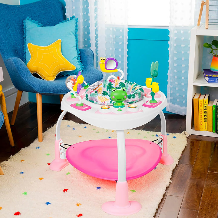 Bounce Bounce Baby 2-In-1 Activity Jumper & Table - Playful Palms