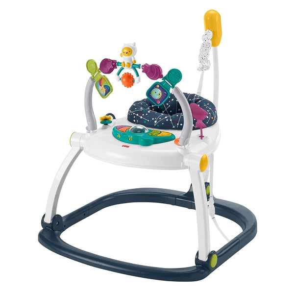 Baby Jumperoo Baby Bouncer and Activity Center with Lights and Sounds, Astro Kitty Spacesaver