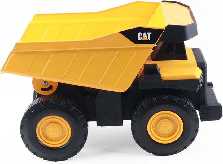 Construction Toys, Steel Dump Truck 16”: Real Steel Body, Working Dump Bed, Oversize All-Terrain Wheels, Heavy-Duty Construction Vehicle for Indoor/Outdoor Play, Kids Ages 3 +