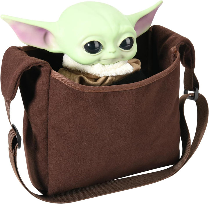 Cosplay Carrying Satchel Bag Compatible with Din Grogu Plush Toy, Stuffed Animal Character Vintage Cartoon Props Shoulder Crossbody Bag for Movie Fans,Toy Not Included