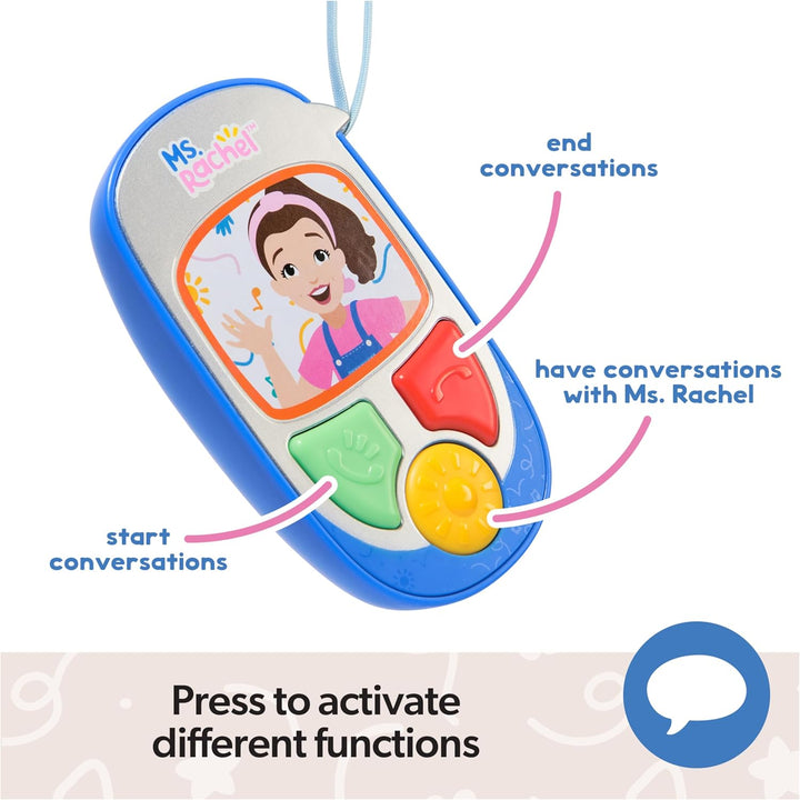 Official Electronic Talk with Me Learning Phone with Conversational Phrases, Educational Toys & Toddler Toys for Girls & Boys Ages 1-3+