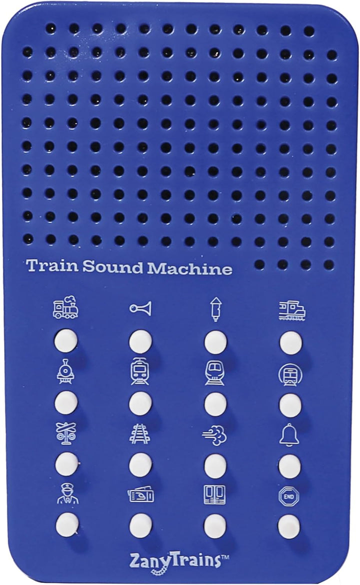Train Noisemaker with 16 Sounds, Train Whistles, Horns, Conductor and Engine Noises, Portable Electronic Sound Maker Train Themed Sound Board for Kids with 16 Effects, Birthday Noise Maker Toy Gift