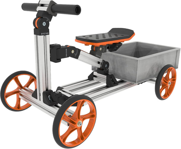 Constructible Kit 40 in 1 Kid Rides on Toys,Balance Bike,Engineering Building Kit Kids Sit/Stand Scooter and 20 More than S-Kit/Medium Kit for 3-8 Years Old(Not Electric)