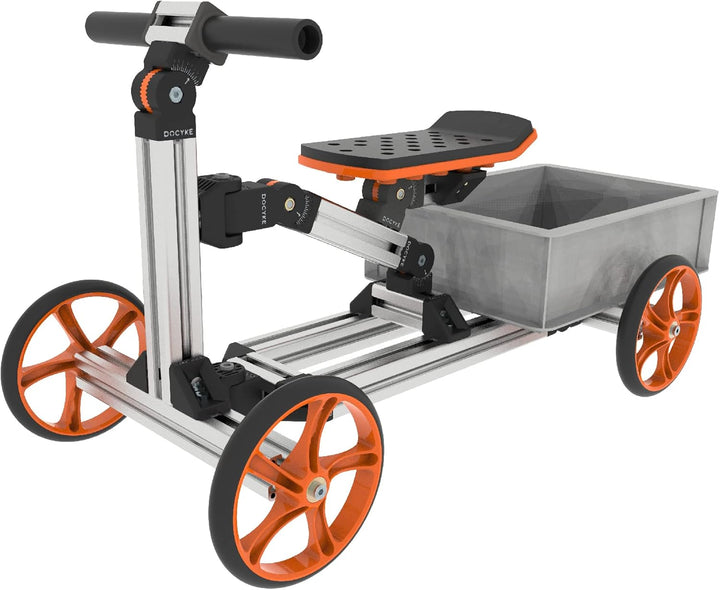 Constructible Kit 40 in 1 Kid Rides on Toys,Balance Bike,Engineering Building Kit Kids Sit/Stand Scooter and 20 More than S-Kit/Medium Kit for 3-8 Years Old(Not Electric)