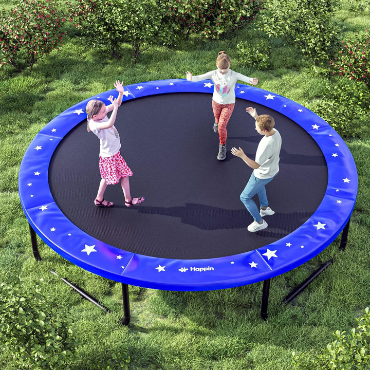 ® Trampoline Spring Cover Super Thick, Universal Fit 12FT/14FT/15FT -Trampoline Pad Replacement Stars Design, Waterproof, Tear & UV Resistant, Trampoline Pad Replacement for Ultimate Safety