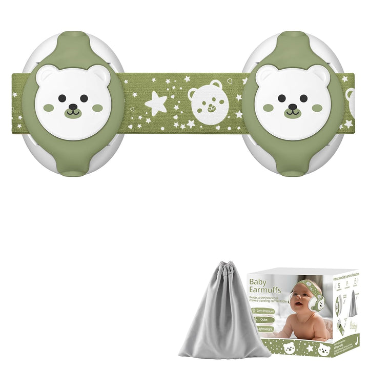 Baby Ear Muffs,25Db Infant Noise Cancelling Headphones for Babies 0-36 Months with Adjustable Headband Infant Ear Protection,Ideal Baby Travel Essentials for Outdoor,Sleep,Airplane & Music Festivals