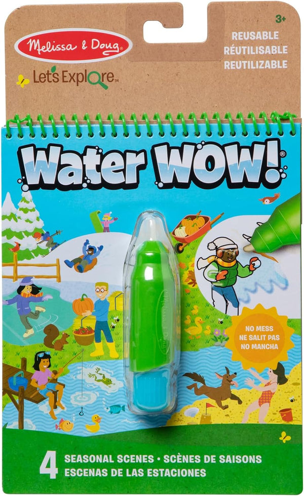 Let’S Explore Water Wow! Seasons Water-Reveal Pad – Reusable on the Go Travel Activity - FSC Certified