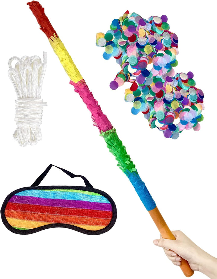 32-Inch Pinata Sticks,Pinata Sticks That Won'T Break,The Quality Is Veryvery Hard.Kids Can Enjoy Playing at the Pinata Party without Worrying about It Getting Damaged.Pinata Sticks Kids Love