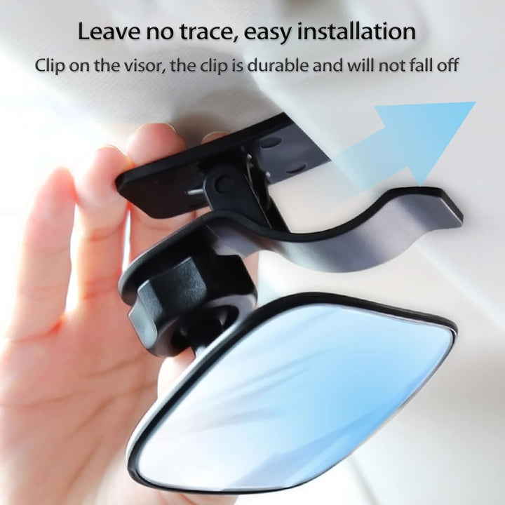 Universal Car Interior Rearview Baby Mirror Wide Angle Convex Mirror Clip-On Mirrors for Viewing Rear Passengers