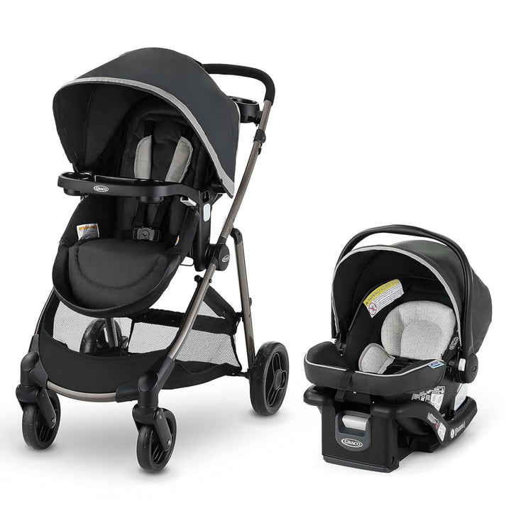 Modes Pramette Travel System | Stroller & Car Seat Combo | 3-In-1 Stroller Modes | Includes  Snugride 35 Infant Car Seat | Ellington