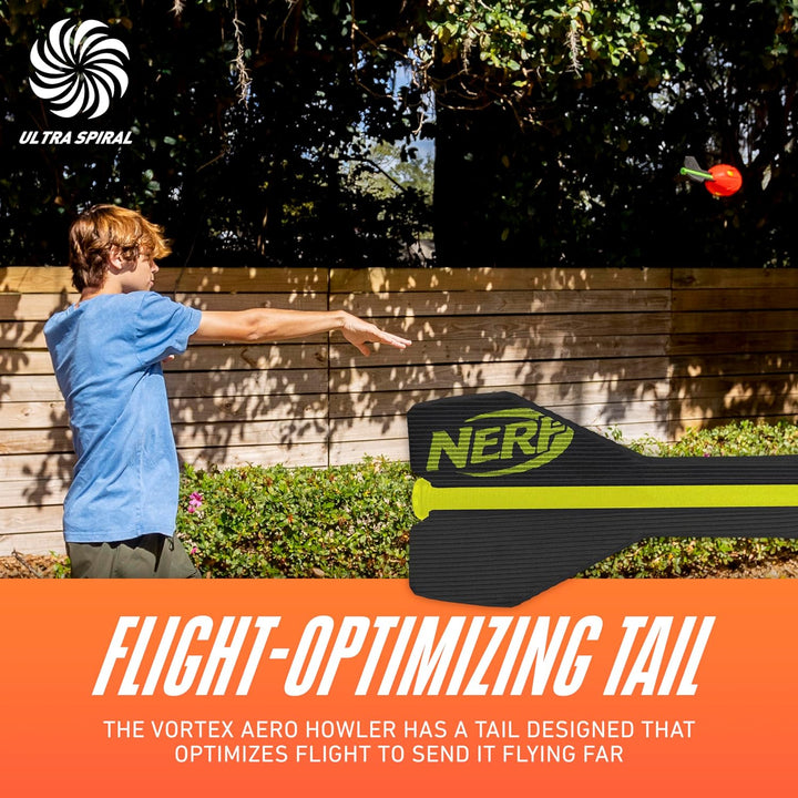 Vortex Aero Howler Foam Ball, Classic Long-Distance Football, Flight-Optimizing Tail, Whistling Sound, Indoor & Outdoor Fun, Christmas Stocking Stuffers for Kids