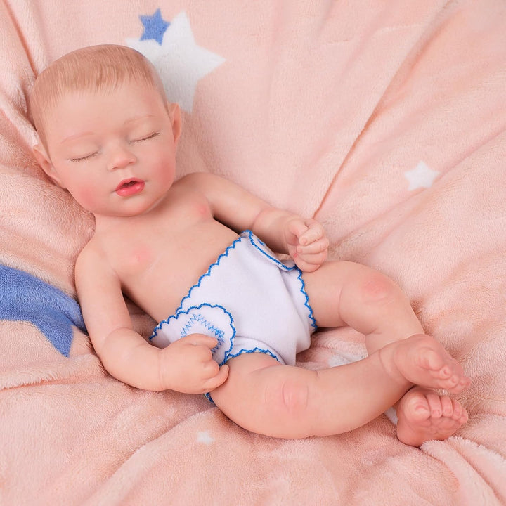 6 Pcs Baby Doll Diapers for 12-15 Inch Dolls, Reusable & Washable Doll Underwear Fits Newborn Baby Dolls, Pretend Play Accessories for Toddlers Girls