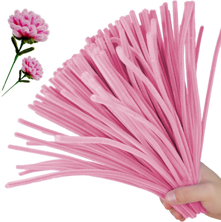 200PCS Pipe Cleaners with Instruction Manual 20 Colors Chenille Stems Bulk Art Craft Supplies Colorful Thick Fluffy Fuzzy Wire Sticks DIY Project for Kids Adults Back to School Supplies