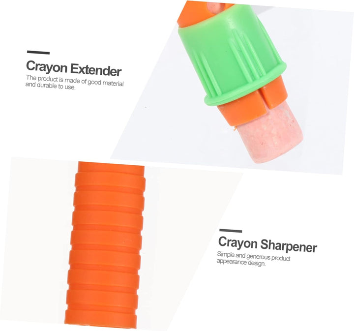 45Pcs Crayon and Sharpener for Oil Painting Crayon Extenders Comfortable to Use for Artists and Creative Projects