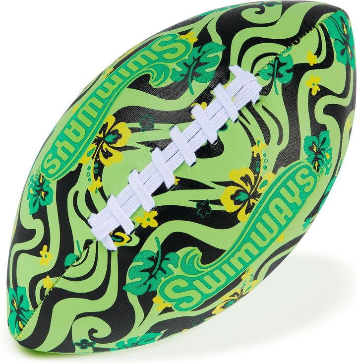 Hydro Waterproof Football, Outdoor Games for Adults and Kids, Swimming Pool Accessories and Pool Party Games,9.25 Inches, Green
