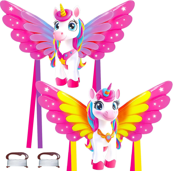 48.4'' Giant Girls Kites Easy to Fly for Kids Adults with 328.1 FT String, Beach Kite Outdoor Game outside Toys Activity, Toys for Girls, Gift for Girls Ages 4-8