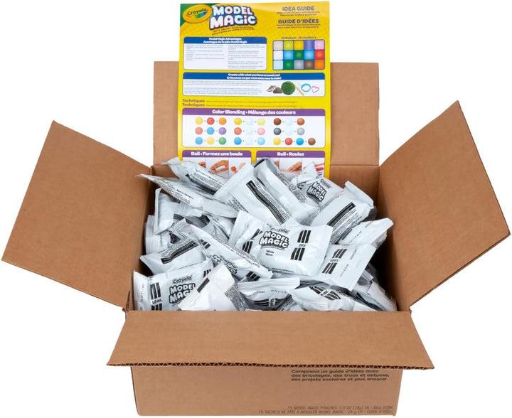 Model Magic - White (75Ct), 1Oz Modeling Clay Alternative, Molding Air Dry Clay for Kids, Bulk Art Supplies, Must Have Teacher Classroom Essentials