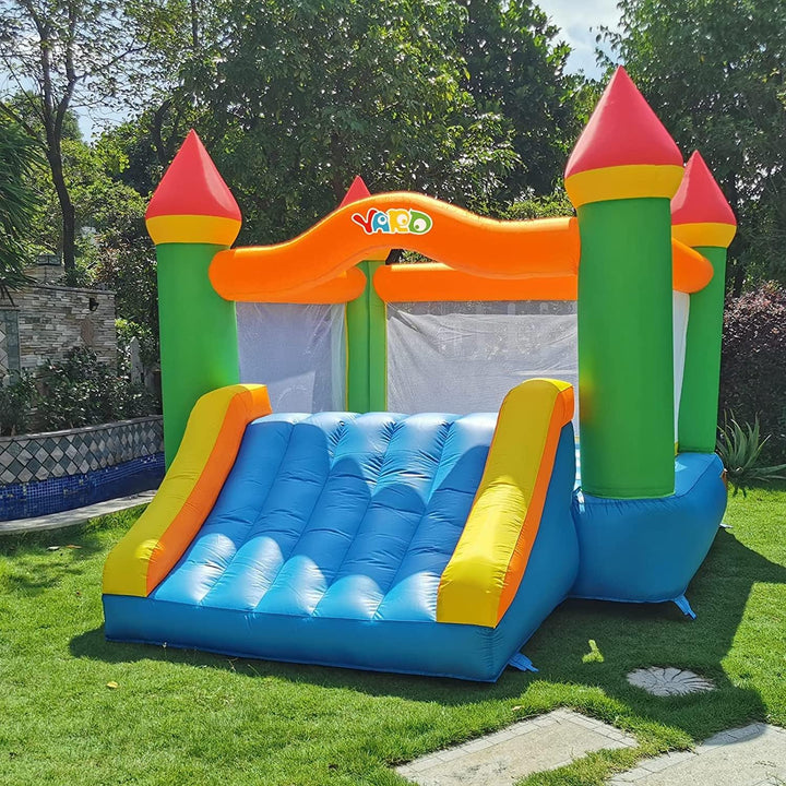 Bounce House, Inflatable Bounce House with Slide for Kids 5-12, Bouncy House with Blower for Outdoor Back/Indoor, 12Ft X 9Ft X 8Ft Bouncy Castle, Jump House for Adult Toddlers Kids Party