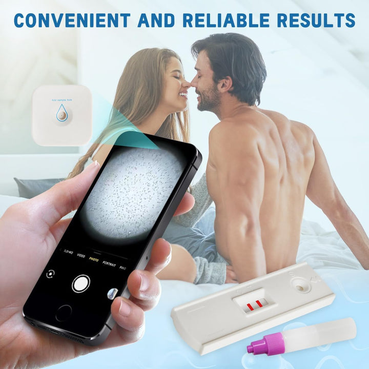 Sperm Quality Test - Progressive Motile Sperm Cells Concentration Test, At-Home Male Fertility Screening Tool
