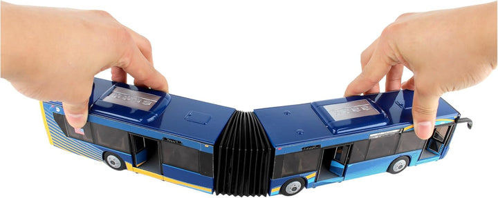 MTA New York City Bus 16" Articulated Bus RT8571 Toy, Blue , Brown