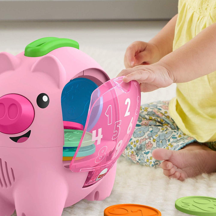 Baby Musical Toy Laugh & Learn Count & Rumble Piggy Bank with Songs & Motion for Infants & Toddlers Ages 6+ Months​